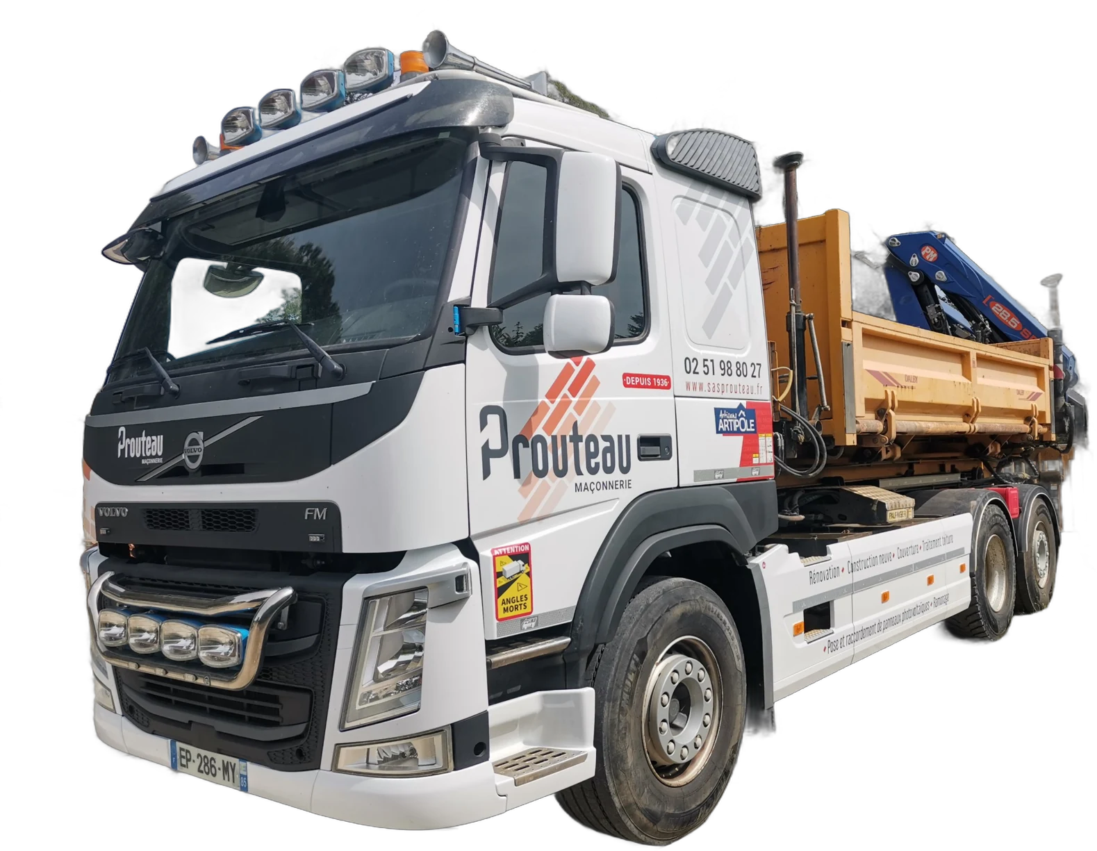 Camion-grue SAS PROUTEAU